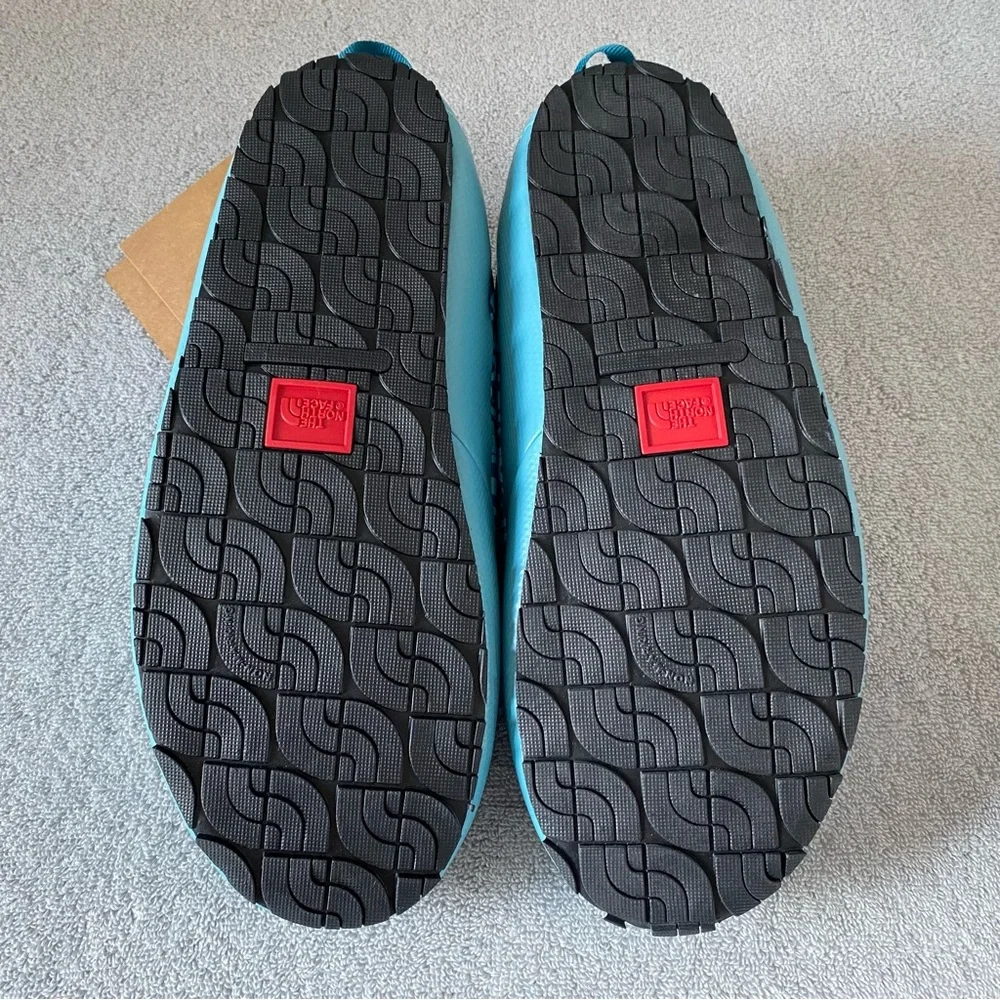 The North Face Mens 11 Thermoball Traction Mule V Shoes All Over Print Blue - Picture 6 of 8